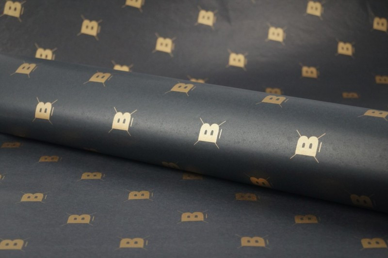 Logo printed tissue paper